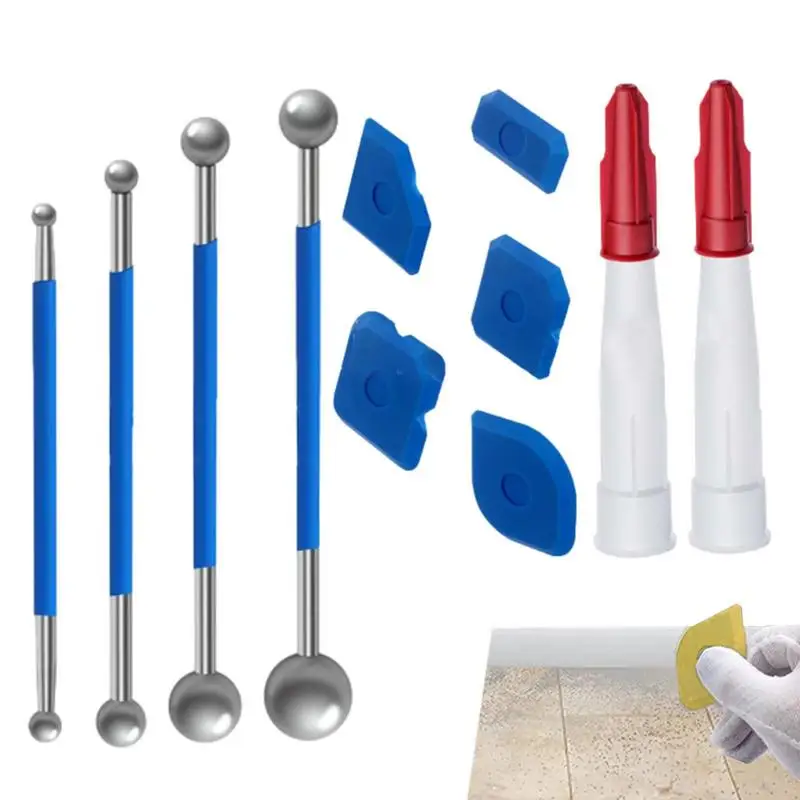 Silicone Caulk Remover Tool Silicone Scraper Tool Glass Glue Angle Scraper Grout Scraper Caulk Finishing For Window Sink Tile