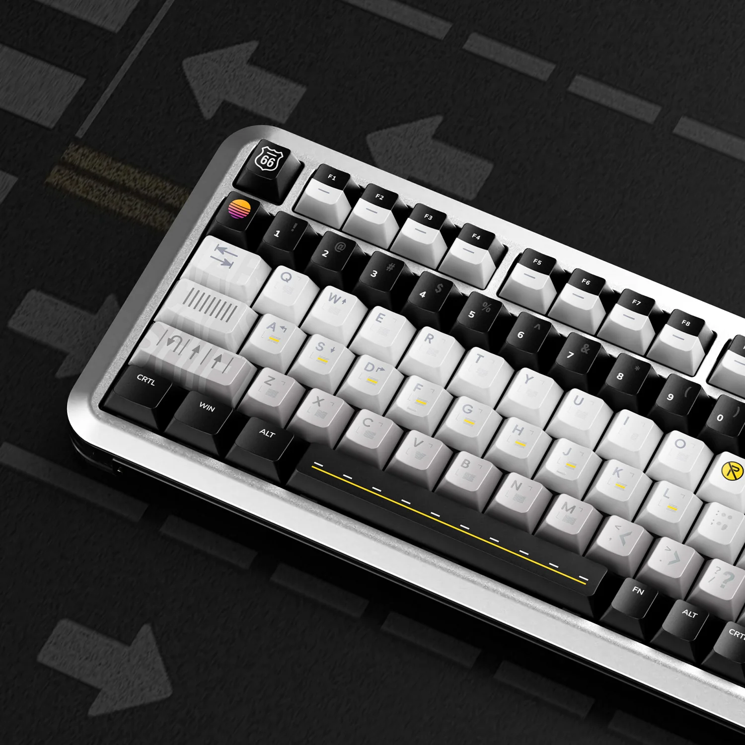 

Route 66 sublimation pbt key custom keyboard original keycap