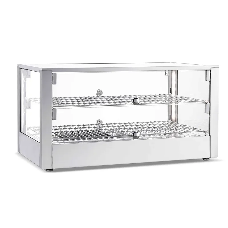 heating food display cabinet, food display case, hot food display warmers