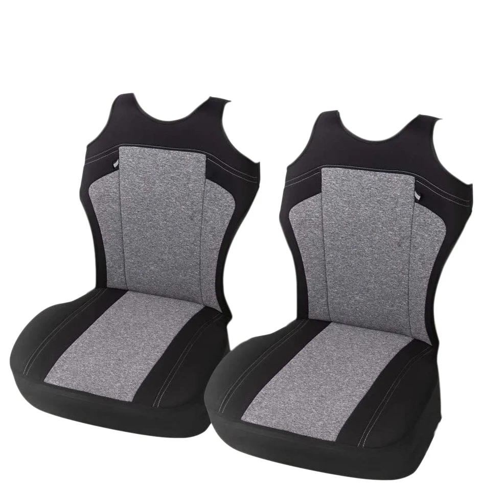 

Set Of 2 Universal Car Seat Covers - Fits Most Vehicles, Car, Truck - Gray T-Shirt