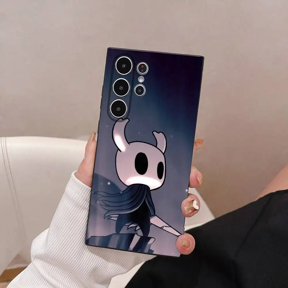 Jogo h-hueca cavaleiro caso de telefone para samsung galaxy s25 s24 s22 s23 ultra s21 s20 plus 5g fosco antiderrapante capa completa caso macio