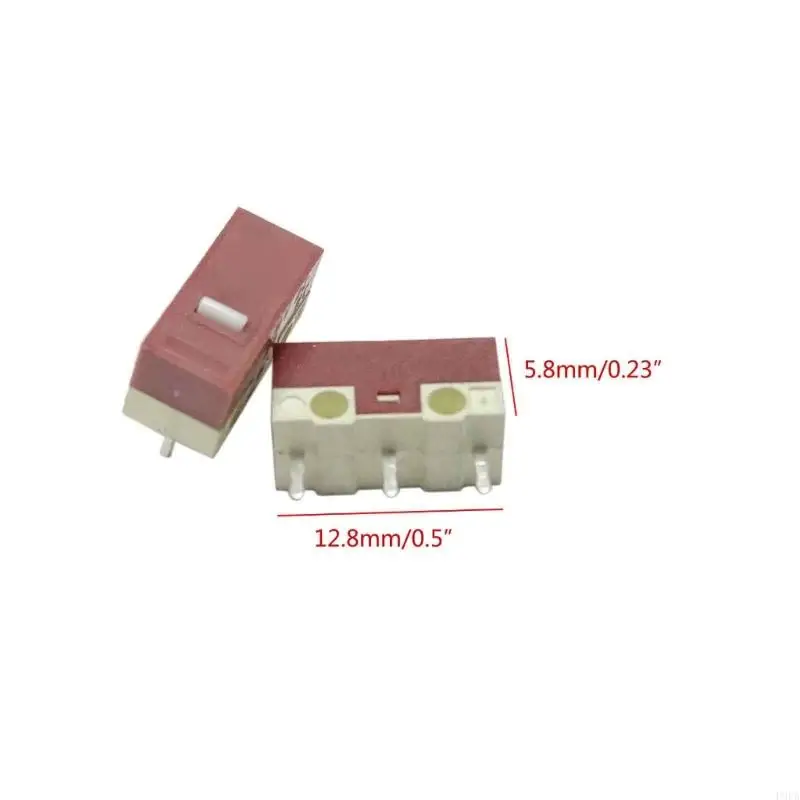 HUANO 자동 마우스 마이크로 스위치용 P9FA 10PCS 마우스 마이크로 스위치 3핀 흰색 점