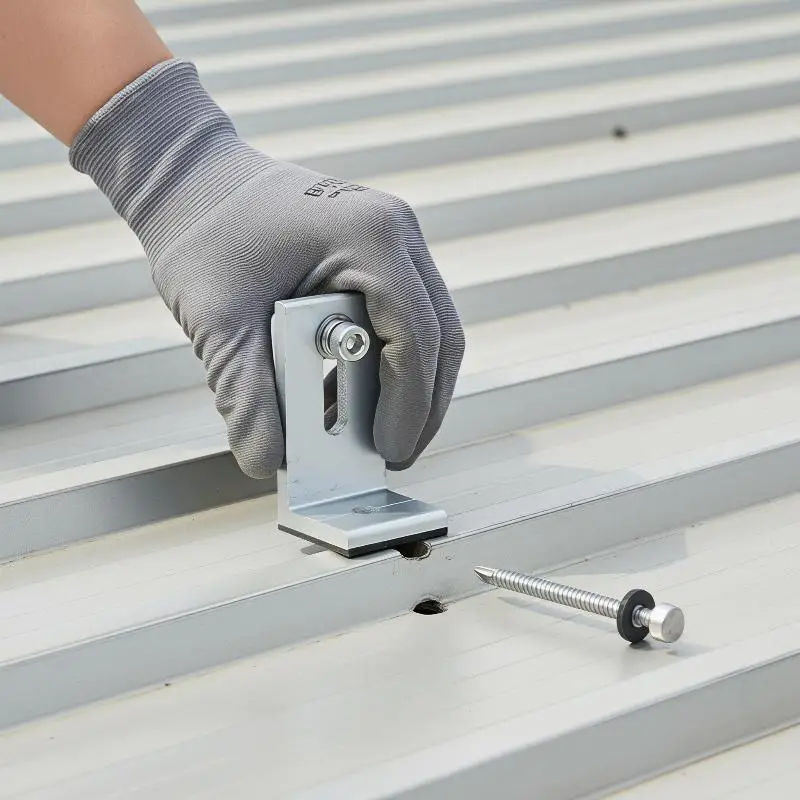 Easy Install Aluminum L Shaped Solar Panel Mounting Bracket for RV Boat Truck Off Grid Rooftop Solar Setup