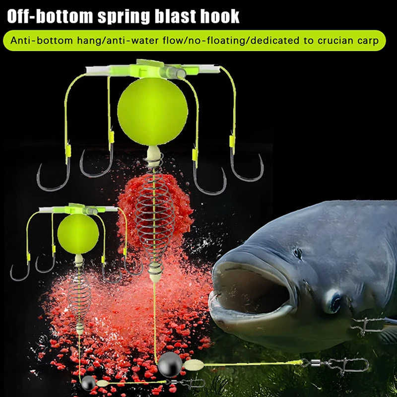 1-шт-клетка-для-рыболовной-приманки-углеродистая-сталь-веревочный-крючок-рыболовный-набор-анти-намотка-клетка-для-приманки-поплавковая-леска-групповая-кормушка-грузило-рыболовные-снасти