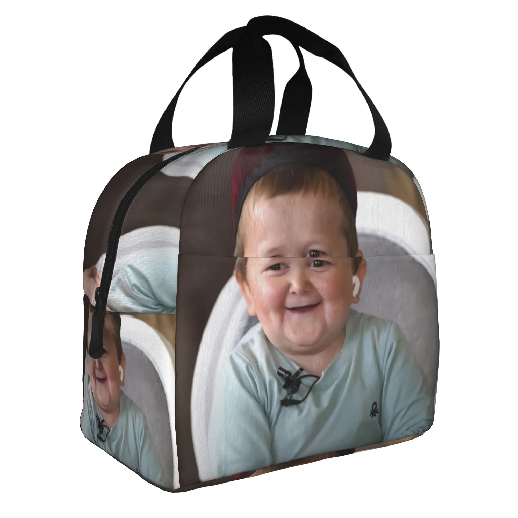 Hasbulla Magomedov Resuable Lunch Boxes for Women Hasbullah Fighting Meme Cooler Thermal Food Insulated Lunch Bag Office Work