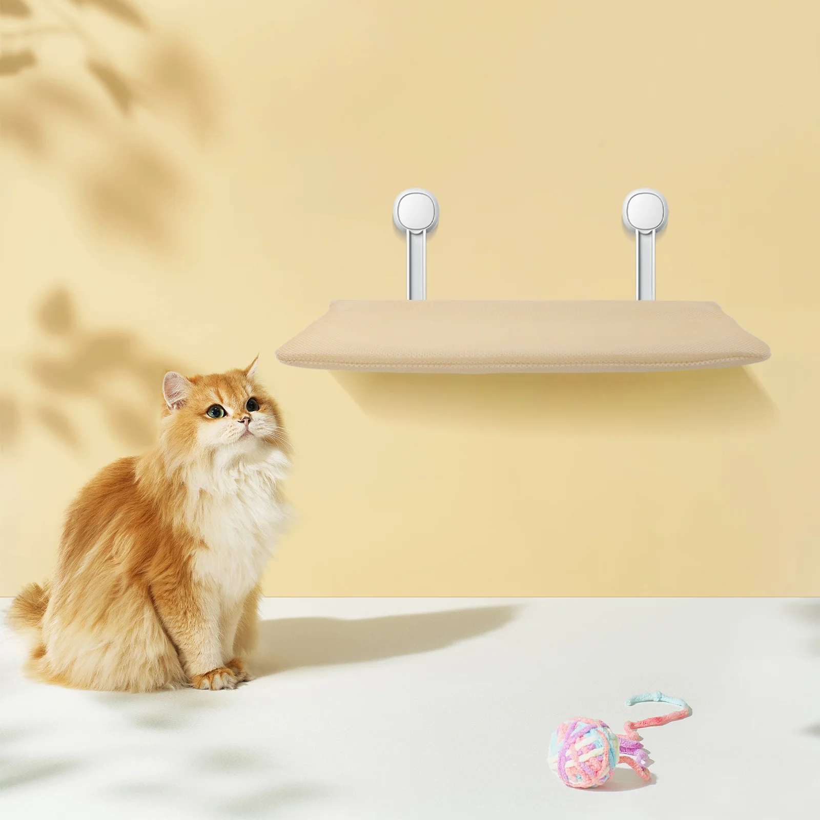 Funda de repuesto para percha de ventana para gatos, cremallera, antideslizante, fácil de limpiar, cómoda tela de algodón, cama de descanso para gatos durante todo el año