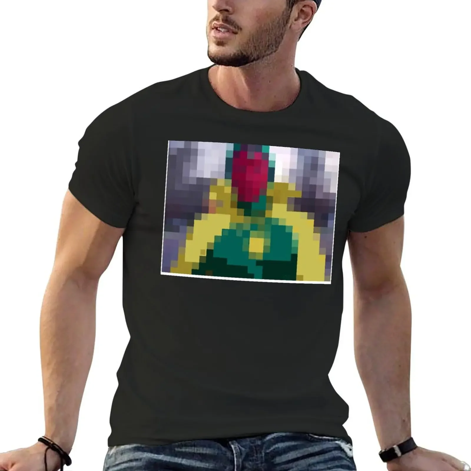 pixel vision T-Shirt anime new edition tops t shirt for men