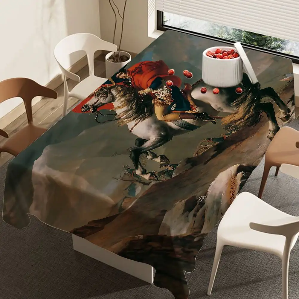 Napoleon Bonaparte Tischdecke, wasserdicht, schmutzabweisend, Party-Dekoration, Restaurant, Café, Esstisch, Tischdecken, 90 x 140 cm