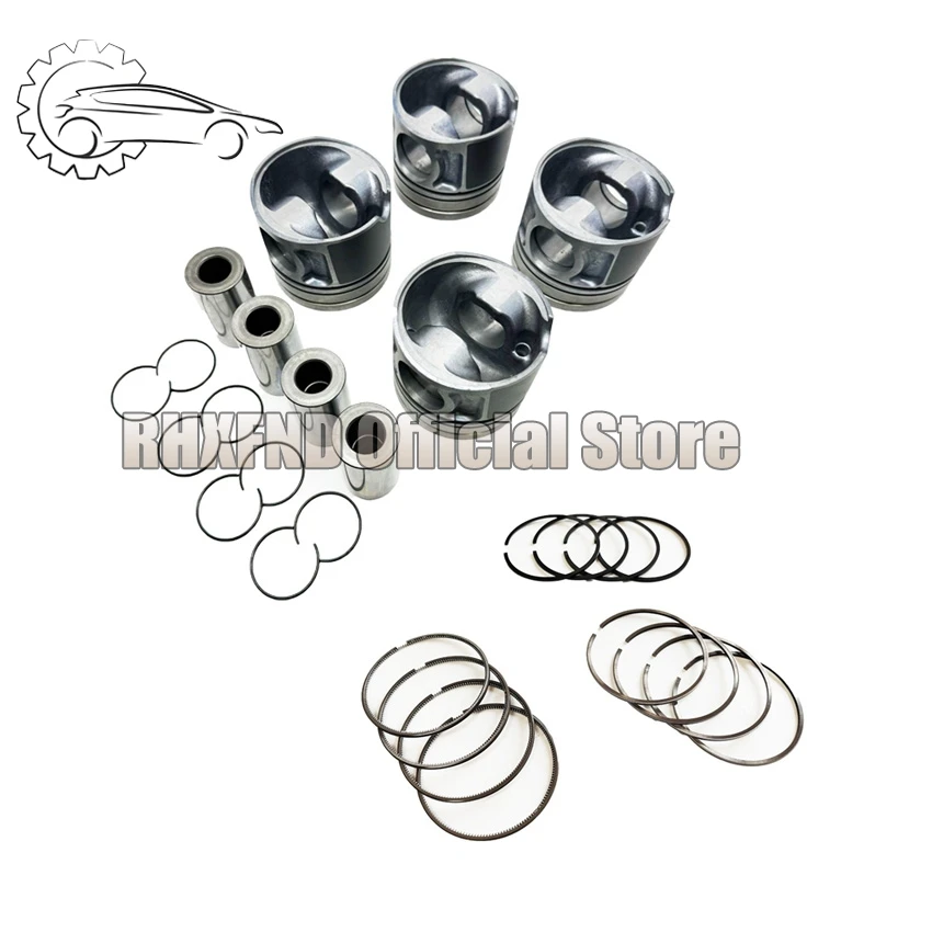 

234102F950 23040-2F910 Engine Piston kit With Piston Ring D4HB For HYUNDAI GRAND SANTAFE 16V CRDi Kia Sorento 2.2 LTR DIESEL