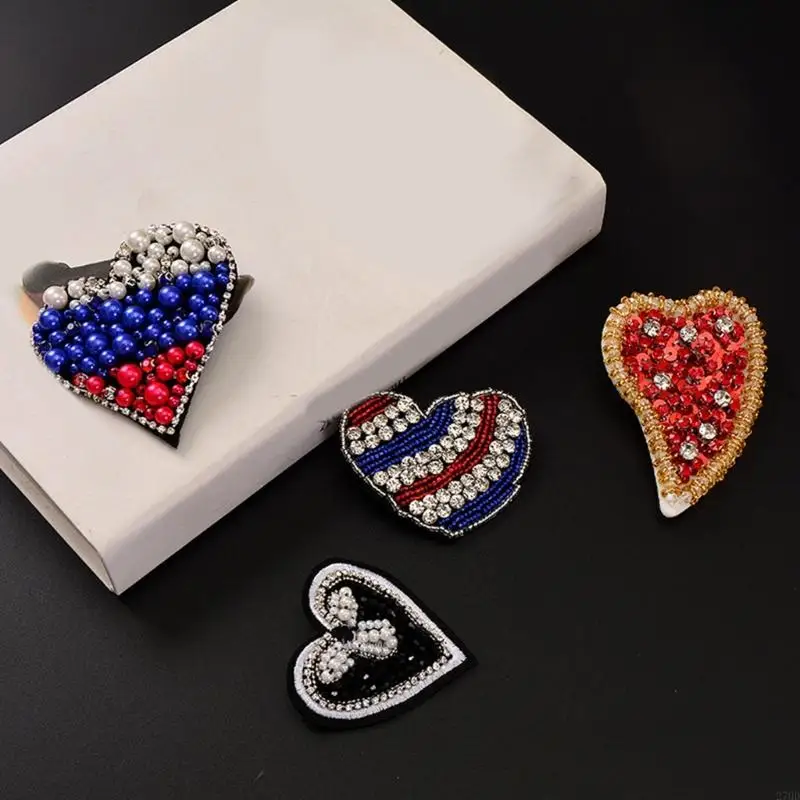 270D Lustrous Heart Embellishment For Custom Garment Craft Projects DIY Crafts