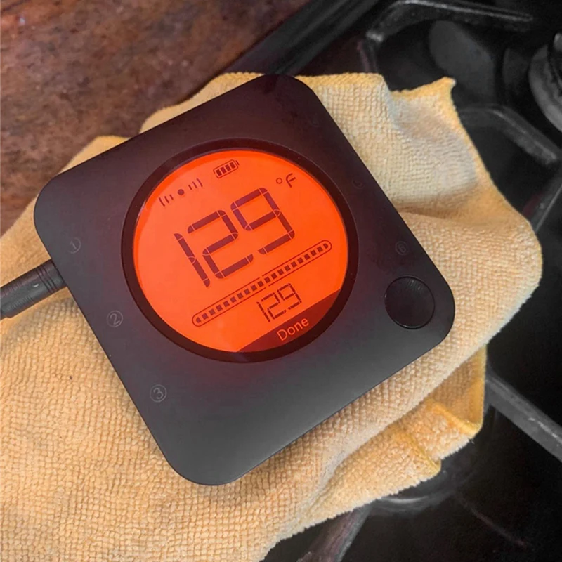 BBQ Cooking Food Thermometer Bluetooth Smart Safe Grill Thermometer With Timer Temperature Alarm For BBQ Oven Cooking