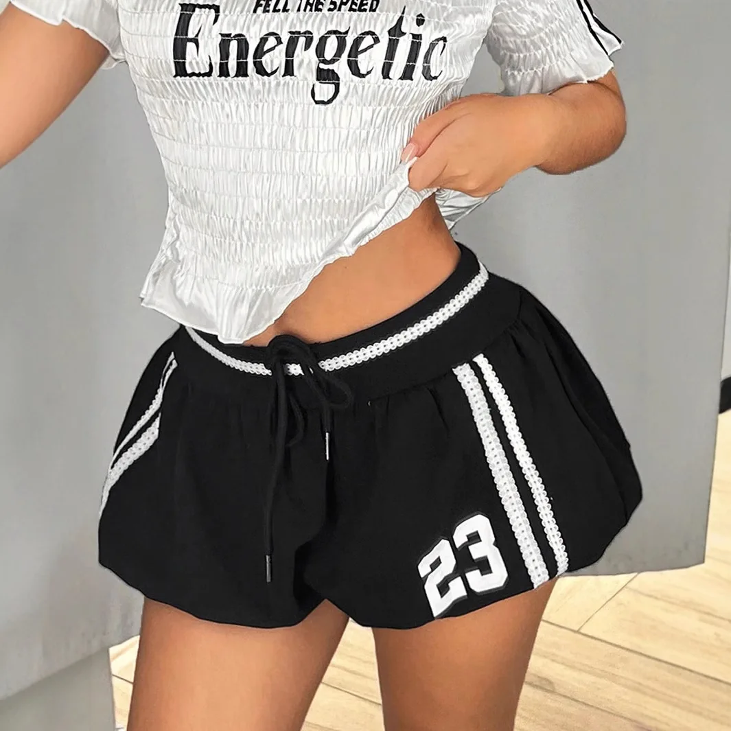 Spicy Girl Printed Striped Casual Elastic Lace up High Waist orts for Men Summer Ciwalk ort Pants with Slight Stretch