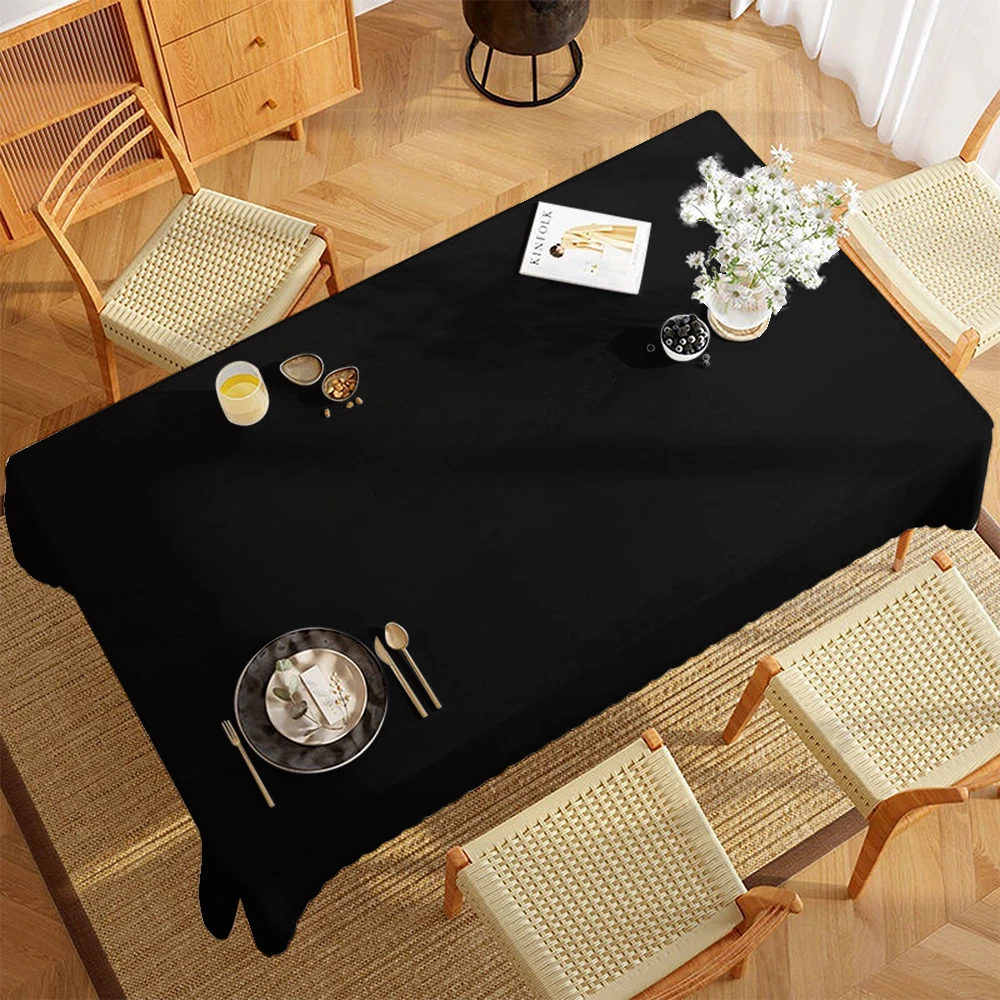 Floral Polyester 2D Flat Printed Table Cover Room Decor Picnic Blanket Camping Party Supplies Table Covers For Dining Table Xmas