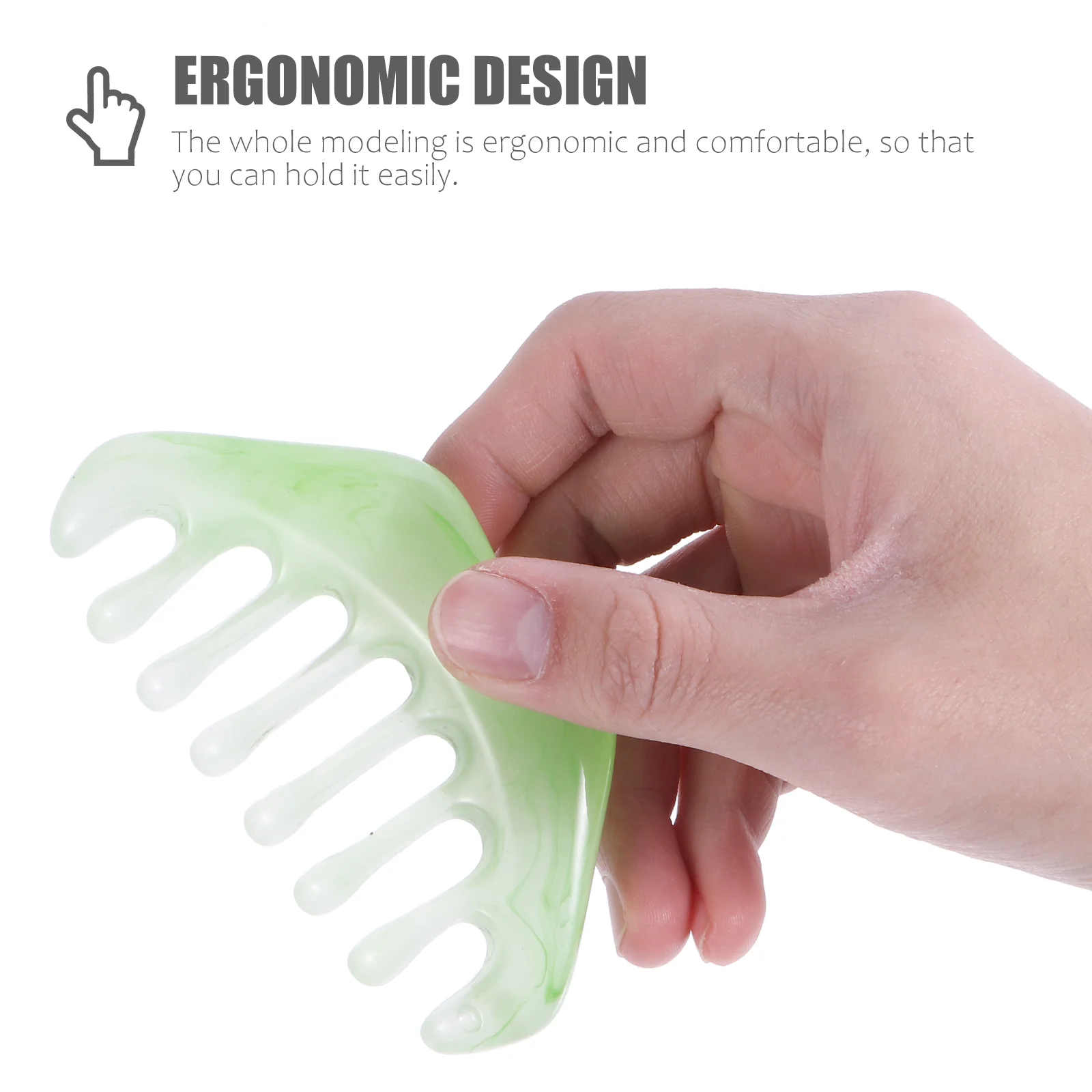 3 Pcs Comb Massage Resin Combs Tool Beauty Scraping Plate Body Massager Acupoint Men's