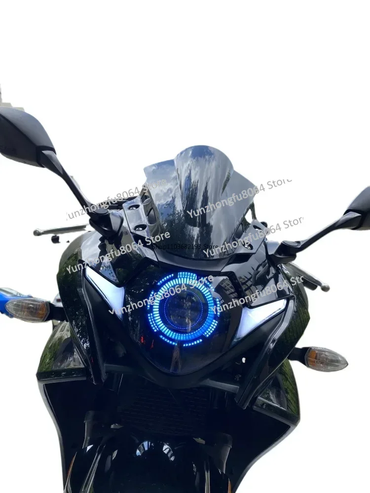 Gsx250r Motorcycle Angel Eye Headlight Lossless Modification Accessories Upgrade Led Dual Light Lens Assembly