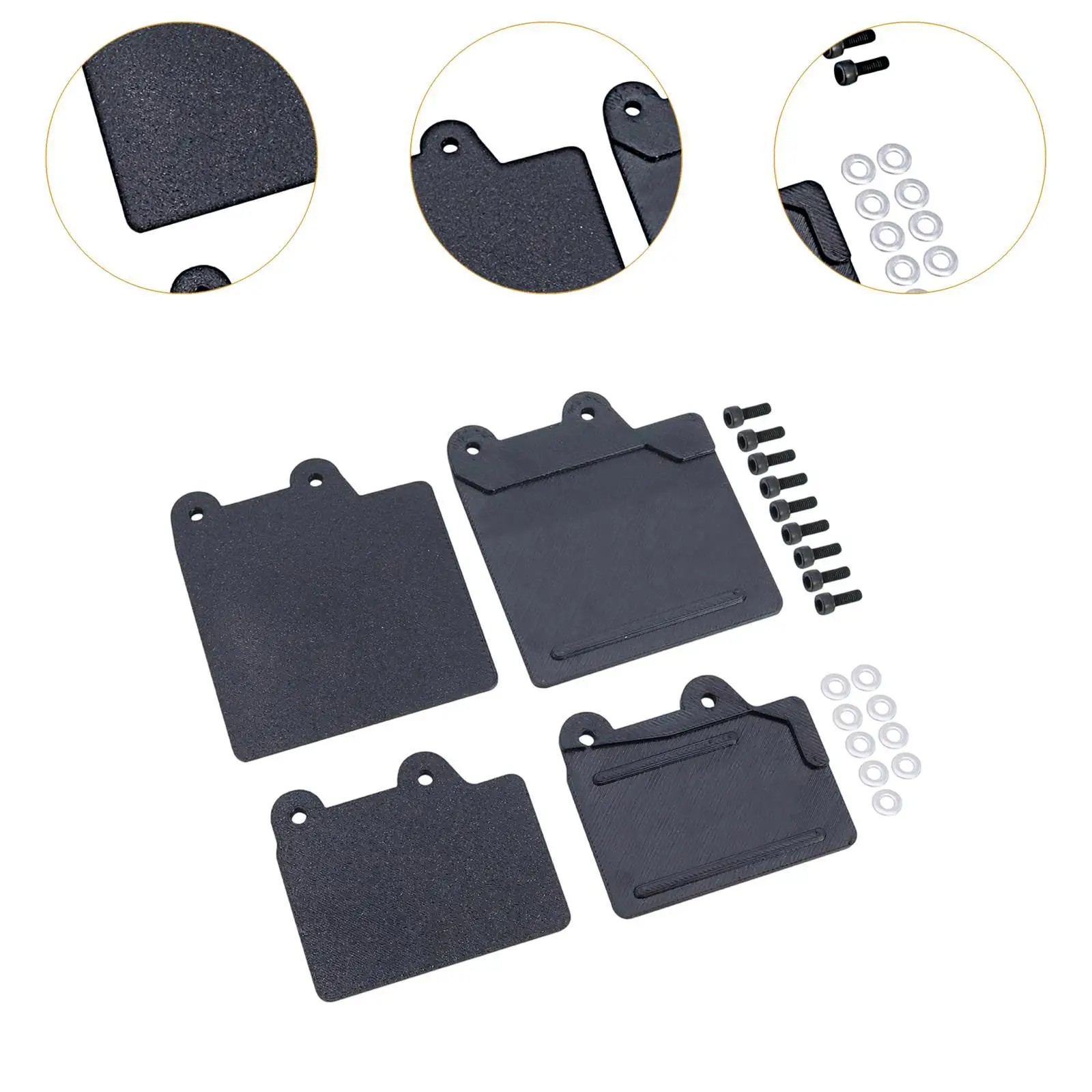 2 stuks simulatie spatbord schaal 1:8 draagbare doe-het-zelf voering decoratie voor RC auto