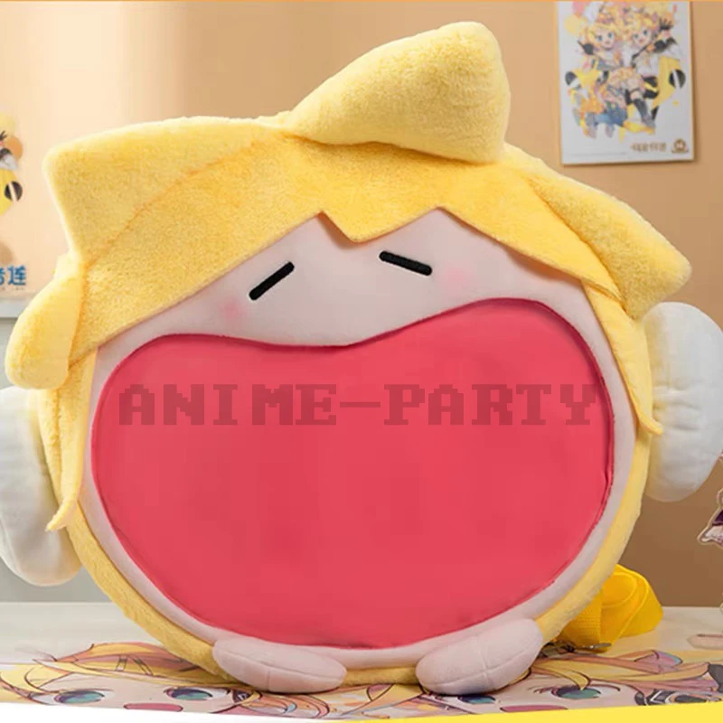 Bolsa de Ombro Hatsune Miku Plush, Mochila Cosplay Kawaii Lolita, Pacote Doloroso Amarelo, Bonecas Plushie Recheadas, Kagamine Len