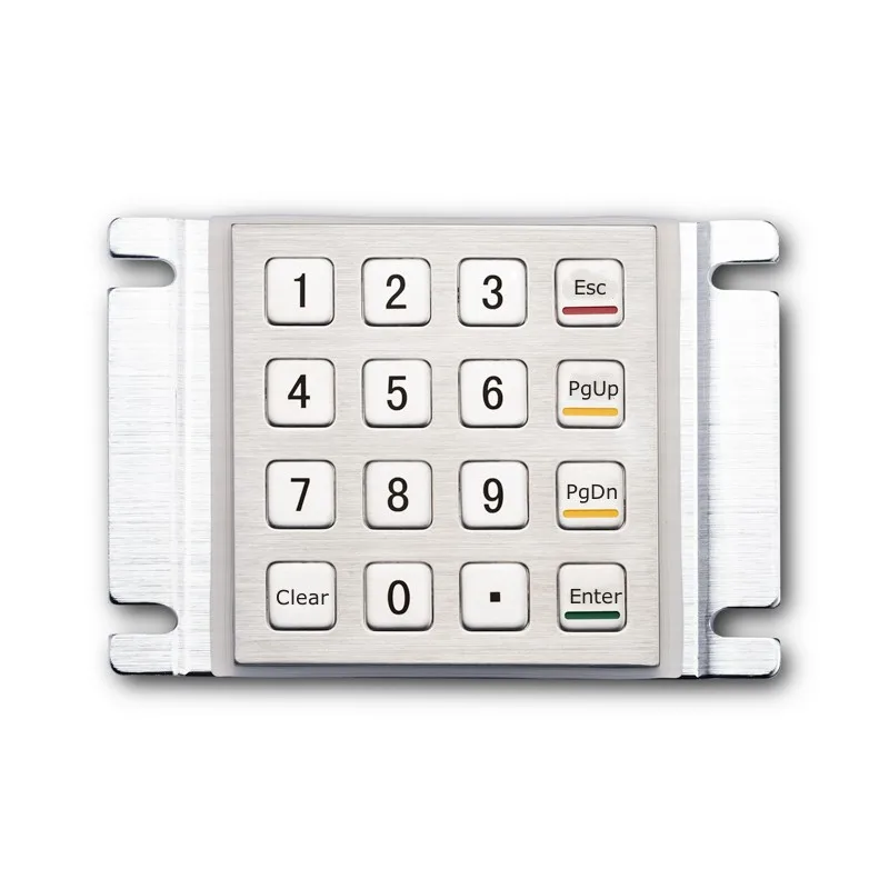 

16 Keys Waterproof Rugged Panel Mount Metal Keypad For Access Control And Parcel Locker