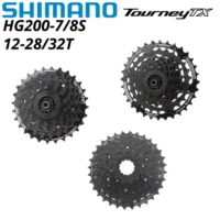 Shimano TOURNEY TX HG200 CS 7 piñón de Cassette de 8 velocidades CS-HG200 7s 8S 8v 7v 12-28T 12-32T cadenas de bicicleta de montaña MTB 32T 28T