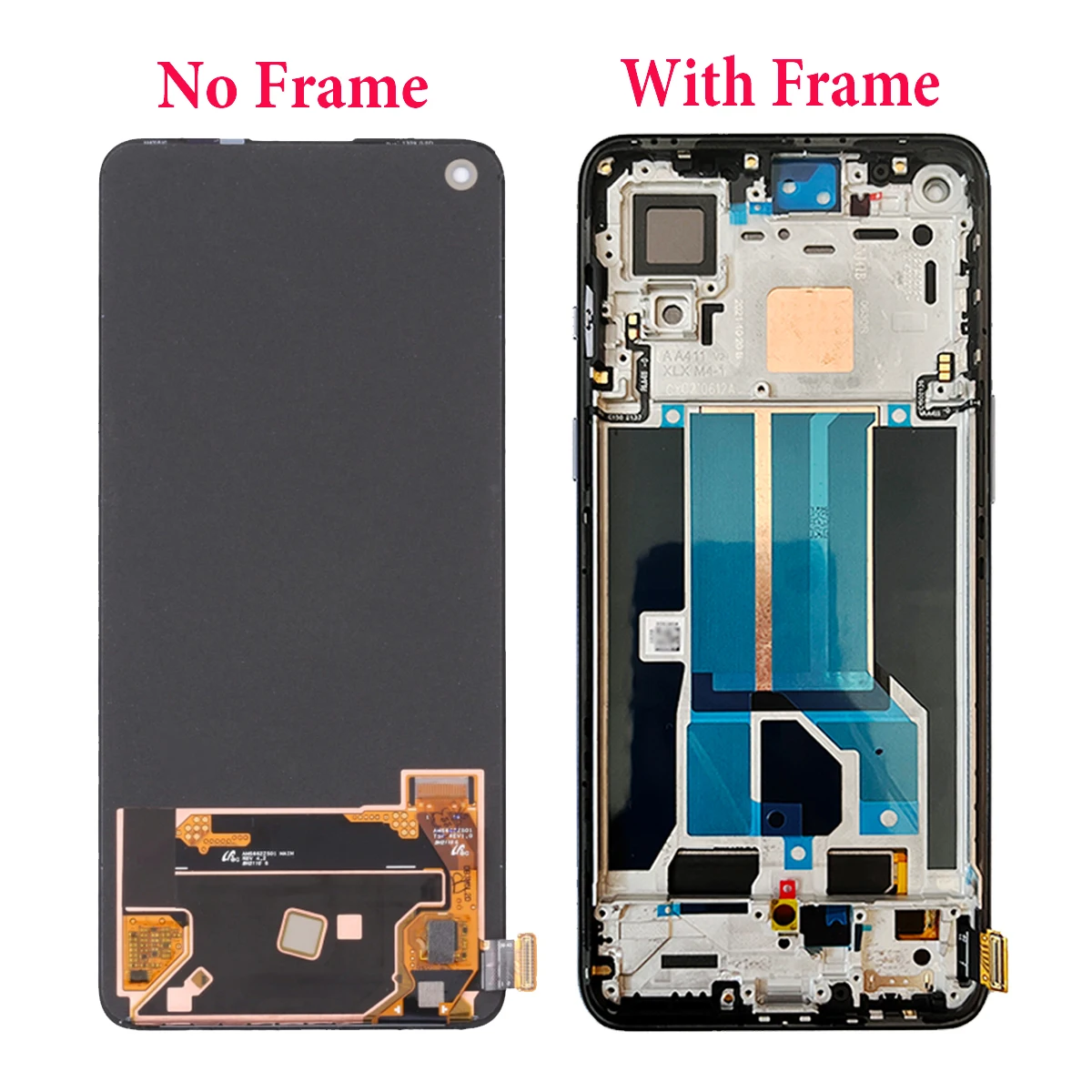 6.43\'\' AMOLED For Oneplus Nord 2T CPH2399 CPH2401 LCD Display Touch Screen Digitizer Assembly For Oneplus Nord2T LCD