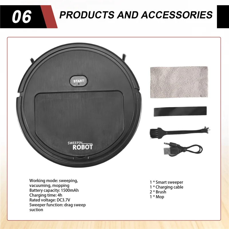 A28F-Smart Robot Vacuum Cleaner 3-In-1 Household Cleaning Machine Automatic Vacuum Cleaner
