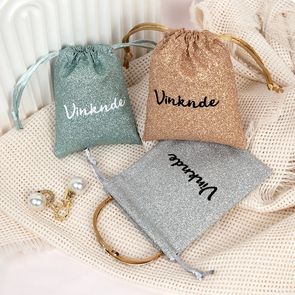 

Персонализированный логотип, мигающий хлопковый мешочек для ювелирных изделий, серьги, кольцо на палец, замшевая бархатная сумка для ювелирных изделий, подарочная упаковка, свадебные сувениры