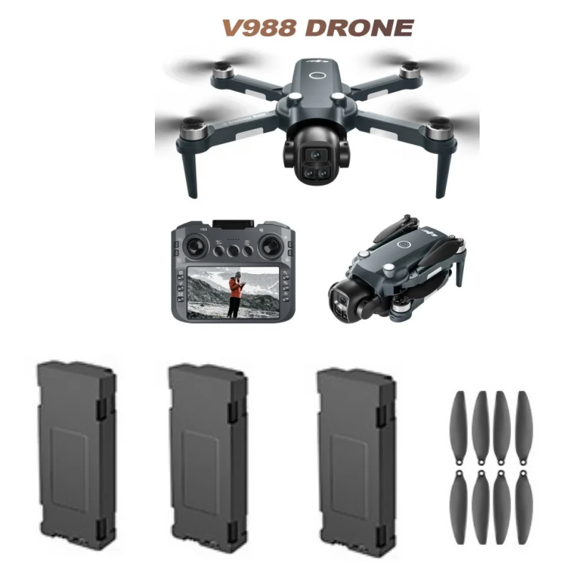 

Лопасти для дрона V988, аккумулятор 3.7V для дрона V988 Screen, запчасти и аксессуары для дрона V988