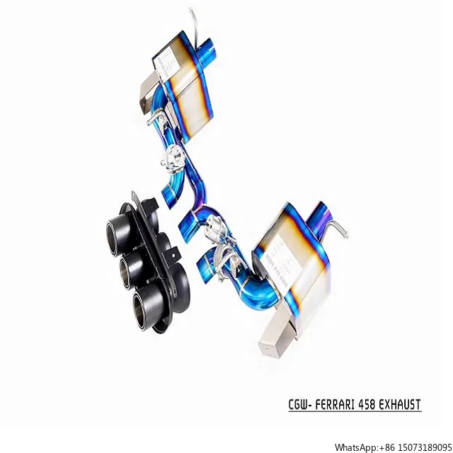 

CGW Titanium Exhaust Catback Muffler System With Vacuum Valves and Triple Tips for 458 458SC 4.5 MY 2011-2015