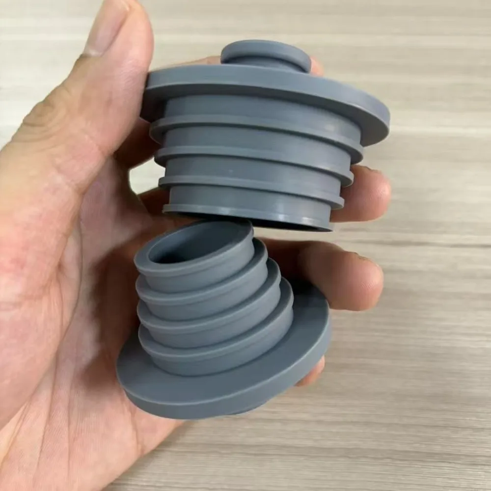 2pcs/set Durable Silicone Bathtub Drain Plugs Leak Proof Soft Shower Tub Replacement Stoppers Sink Drains Stopper Bathroom