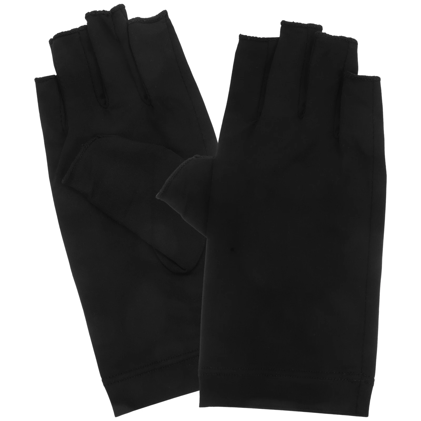 

1Pair Protective Gel Manicure Gloves Fingerless Breathable Uv Nail Hand Care Gel Manicures Glove Hand Protection