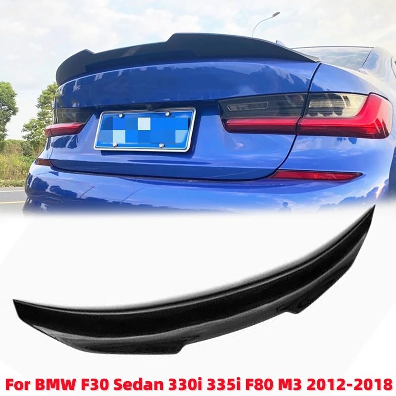 

Car Rear Trunk Wing Spoiler Glossy Black Retrofit Wing Spoiler Lip For BMW F30 Sedan 330i 335i F80 M3 2012-2018