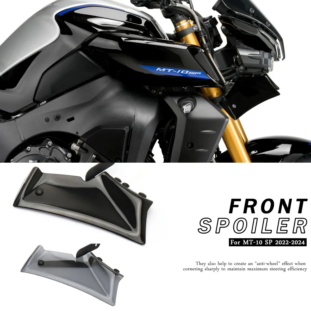 

For Yamaha MT-10 MT10 mt10 MT 10 SP 2022 2023 2024 New Motorcycle Front Wheel Fender Beak Nose Downforce Cowl Spoiler Cover