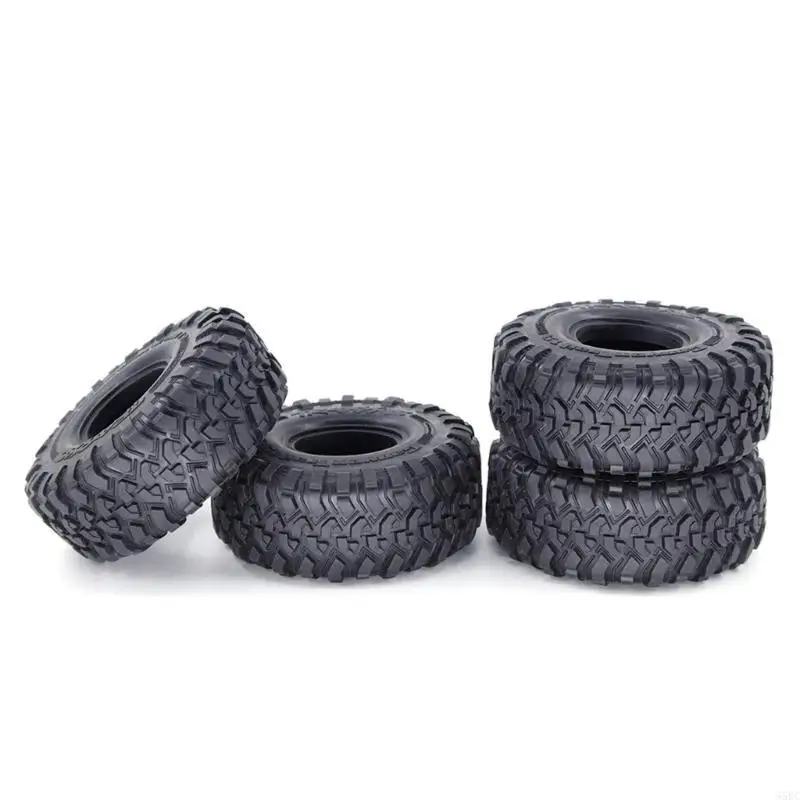 

55KC RC Tires 1.9inch 4Pcs RC Rubber Tyre Set Wheel Tires for 1:10 RC Crawler Axials TRX6 #8174