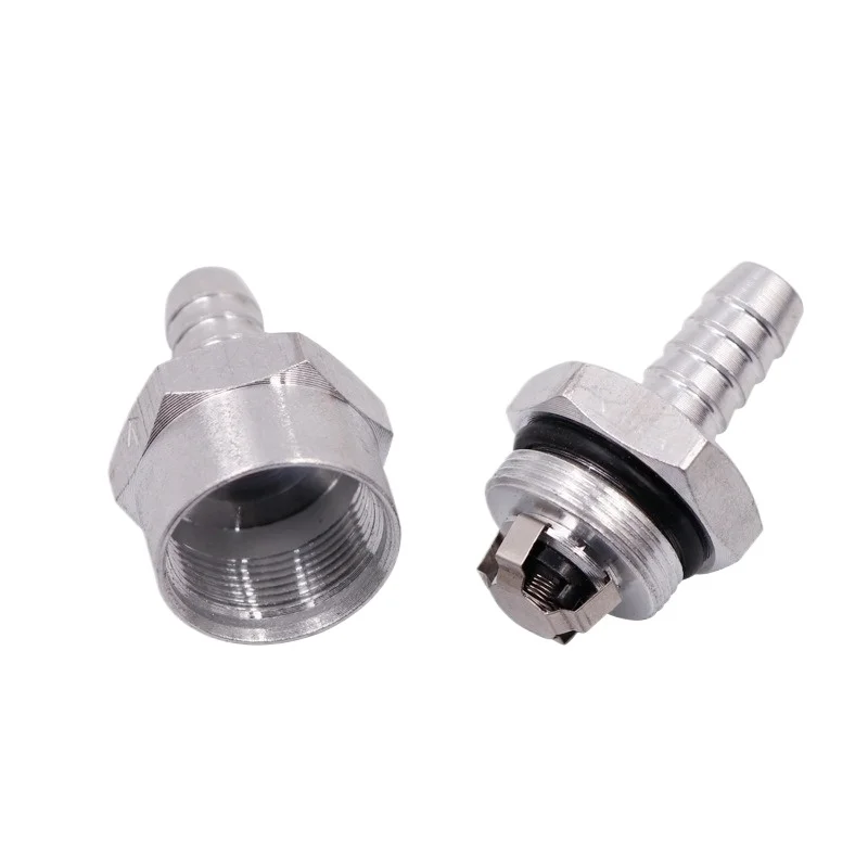 Aluminum Alloy Fuel Check Valve, 6/8/9/10/12mm One Way Non Return Valve, Anti-backflow Accessory