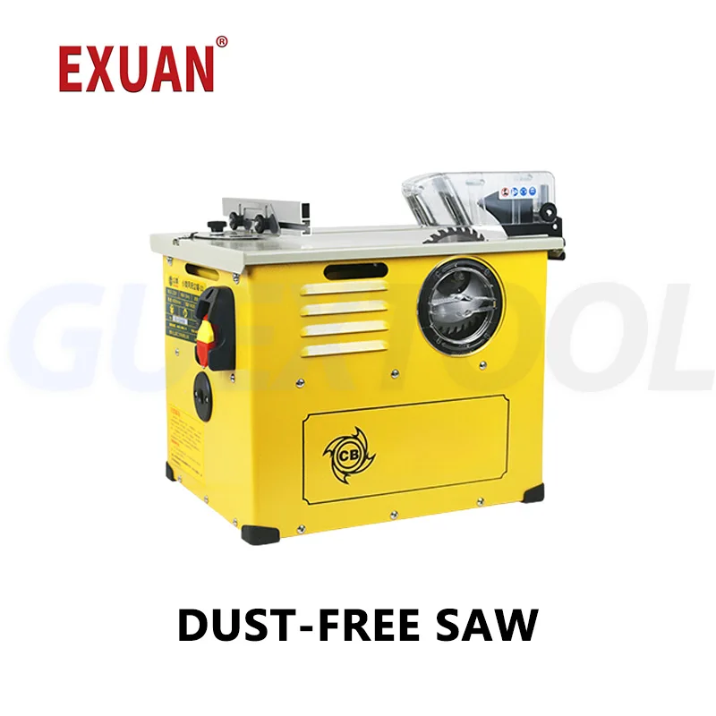 2300W Horizontal Woodworking Table Saw Brushed Motor Eco-Friendly Dust-free Design 6 Month Warranty Wood Specific Cutting 15mm