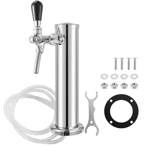 Beer Tower, only Faucet Beer Kegerator Dispenser, 3-Polegada Column Homebrew Draft Beer Dispensing, with full installation kit 6 MAIN SALES CHAPEIRA - №1