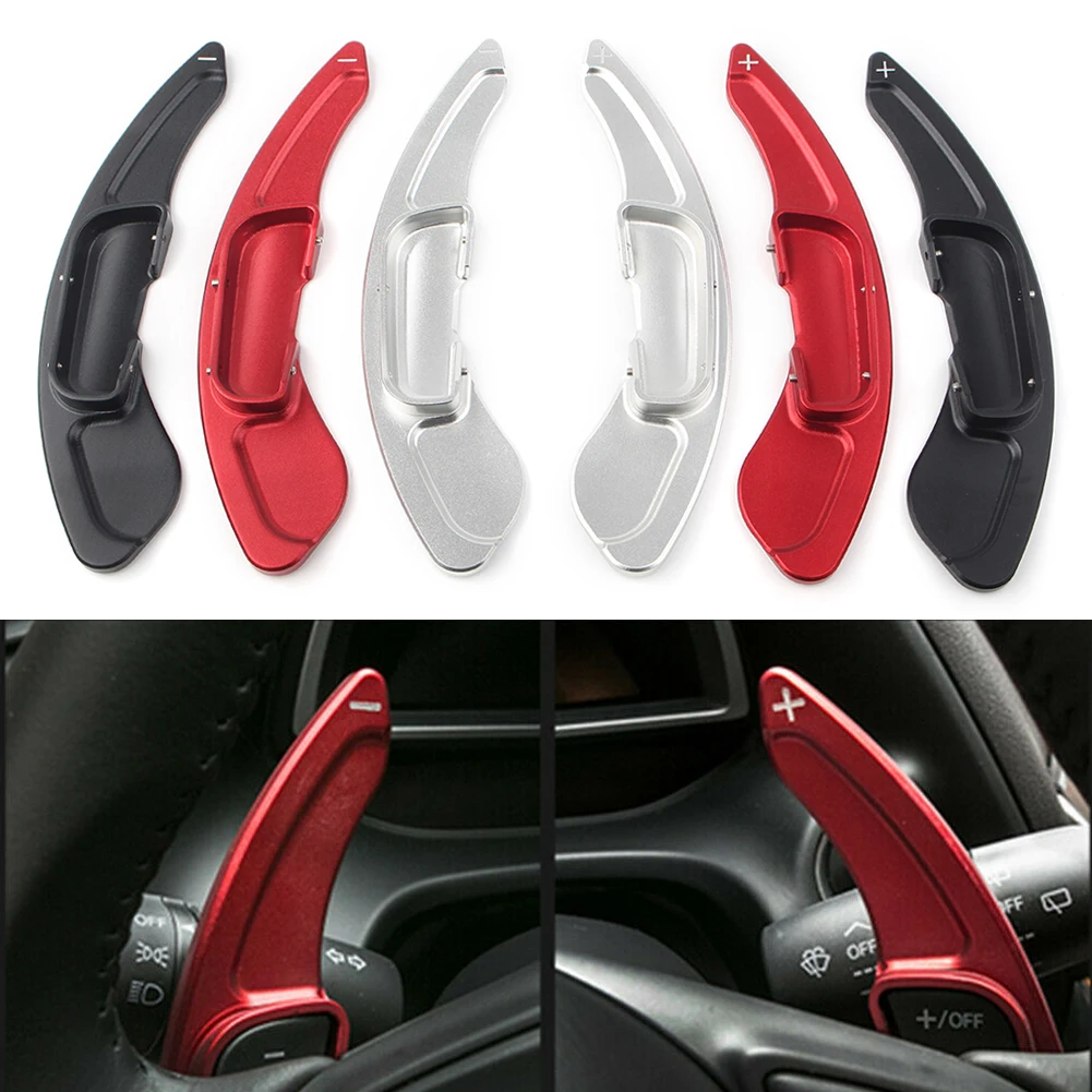 Aluminum Car Steering Wheel Paddle Shift Extension Shifter For Mazda 3 Axela Mazda6 Atenza 2014-2018 & CX-5 2016 2017 2018 2Pcs