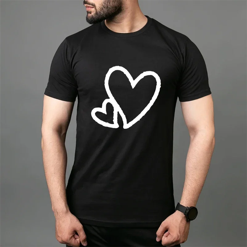 

Summer Men's Casual T - Shirt Quick Drying Cotton Solid Loose O - Neck short Sleeve S - 3XL