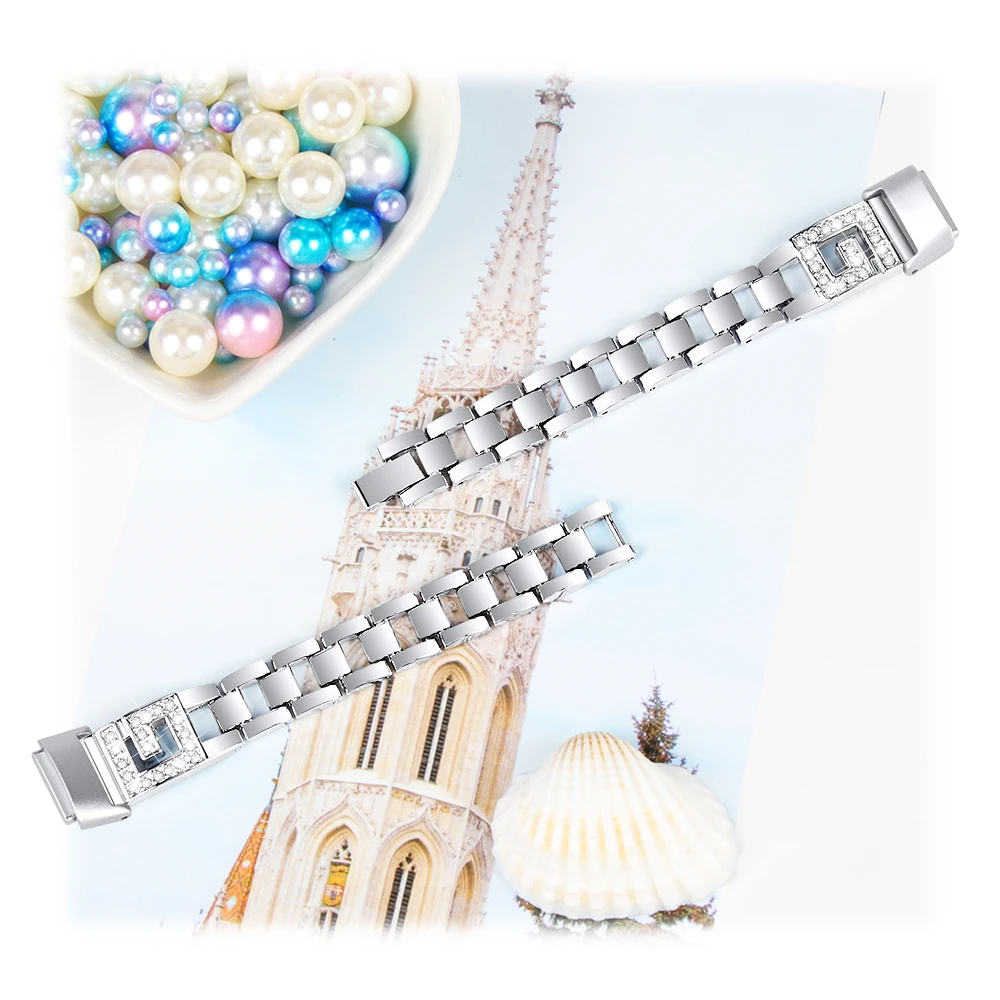 Correa para Fitbit Luxe, correa de reloj de Metal para mujeres y niñas, pulsera inteligente para Fitbit inspire3, accesorios de repuesto