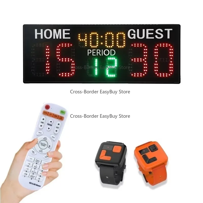 Ballspiele Scoring Display LED Digital Padel Elektronische Anzeigetafel für Tennis mit tragbarer Armbanduhr und Fernbedienung