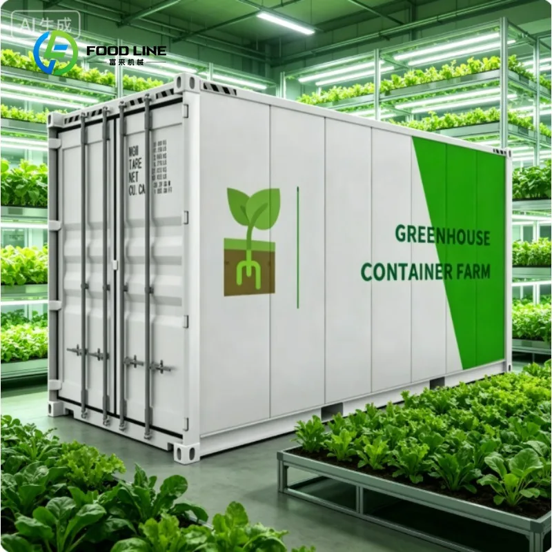 Customized Factory Smart Farm Shipping Container Greenhouse Growing Container System Vertical Farming Nft Hydroponics System