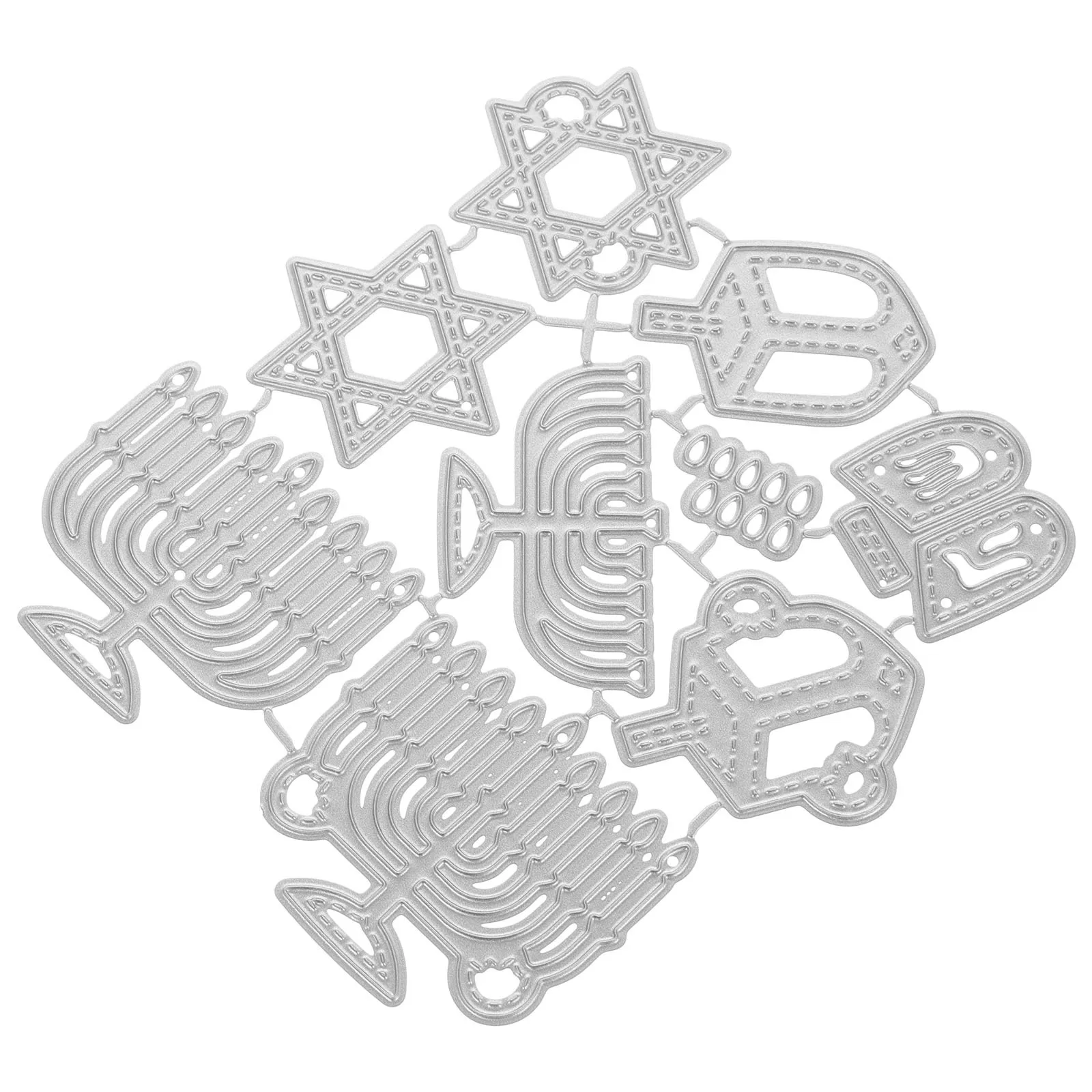 

Metal Cutting Dies Hanukkah Carbon Steel For Diy Scrapbooking Card Making Craft Reusable Cutting Die Crafting Supplies