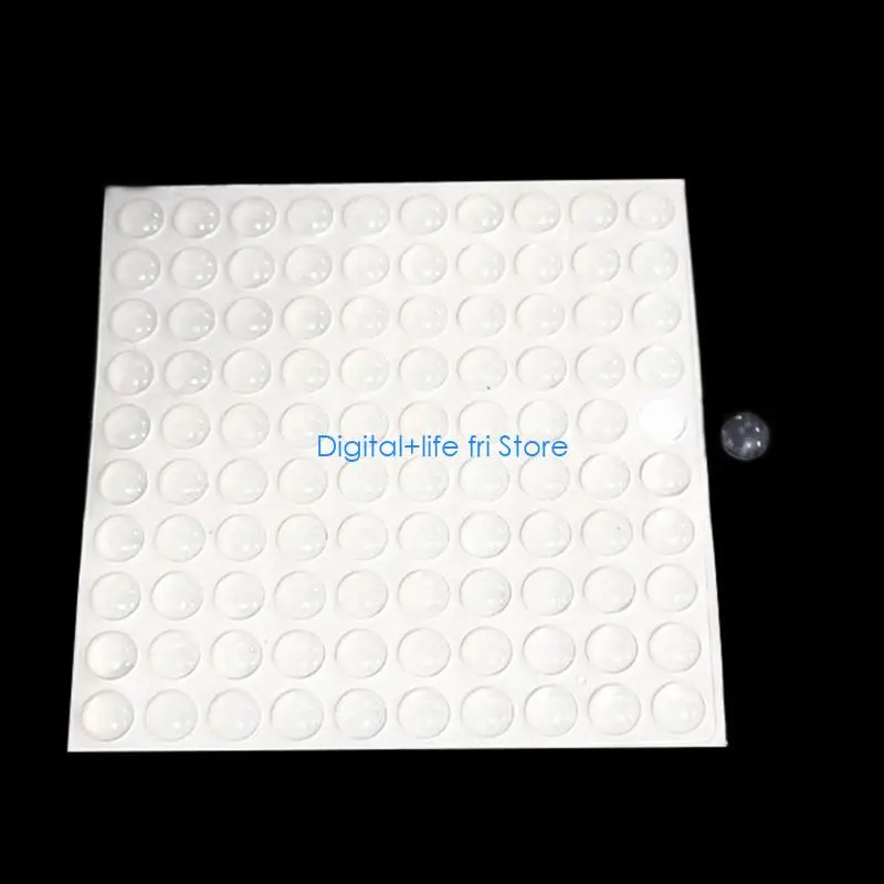 E06D 100Pcs/sheet Clear Silicone Keycap Protectors For Enhances Typing Experience