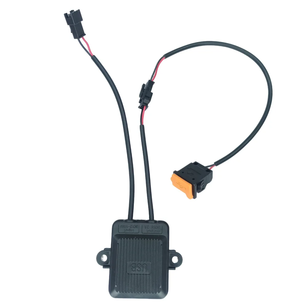 Universal Motorcycle USB Charger Electric Bike Phone Power Socket 12V 108V Wide Voltage Input Stable Output Reliable Accessory
