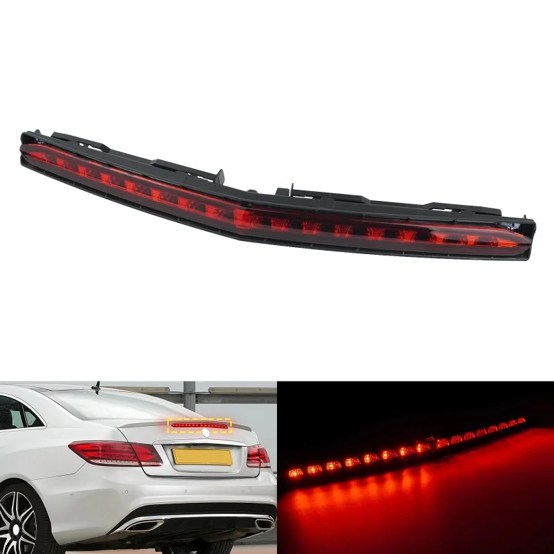 Car LED High-Mounted Third Brake Light For Mercedes-Benz C207 2009-2016 High-Mounted Brake Light Red Lens Brake Light Components