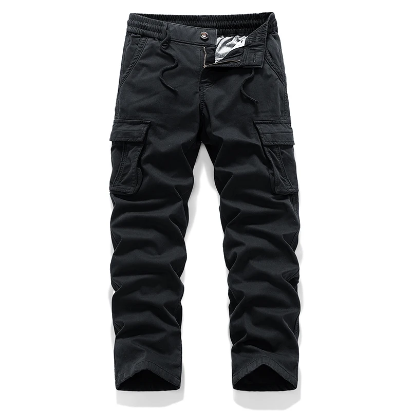 

Утепленные рабочие брюки прямого кроя в американском ретро-стиле для мужчин, осенне-зимняя коллекция