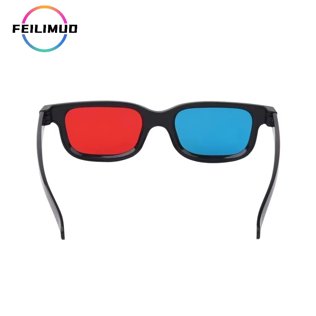 

Feilimud black framed red blue 3D glasses are suitable for projectors, DVD stereoscopic imaging, immersive cinema experience