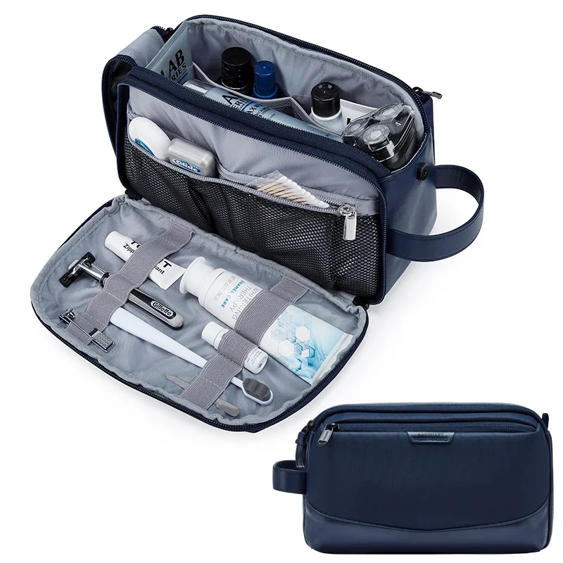 Kulturbeutel für Herren BAGSMART Großer Kulturbeutel-Organizer Dopp Kit Make-up-Tasche Wasserdichte Kosmetiktaschen Herren-Reisebedarf