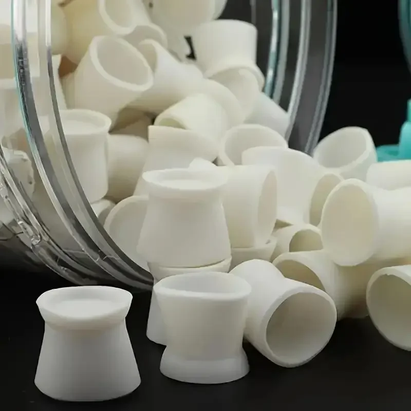 300Pc/Pack Disposable Silicone Tattoo Ink Cups Color Cup With Base Pigment Holder Container Cap Tattoo Accessory For Tattoo Ink
