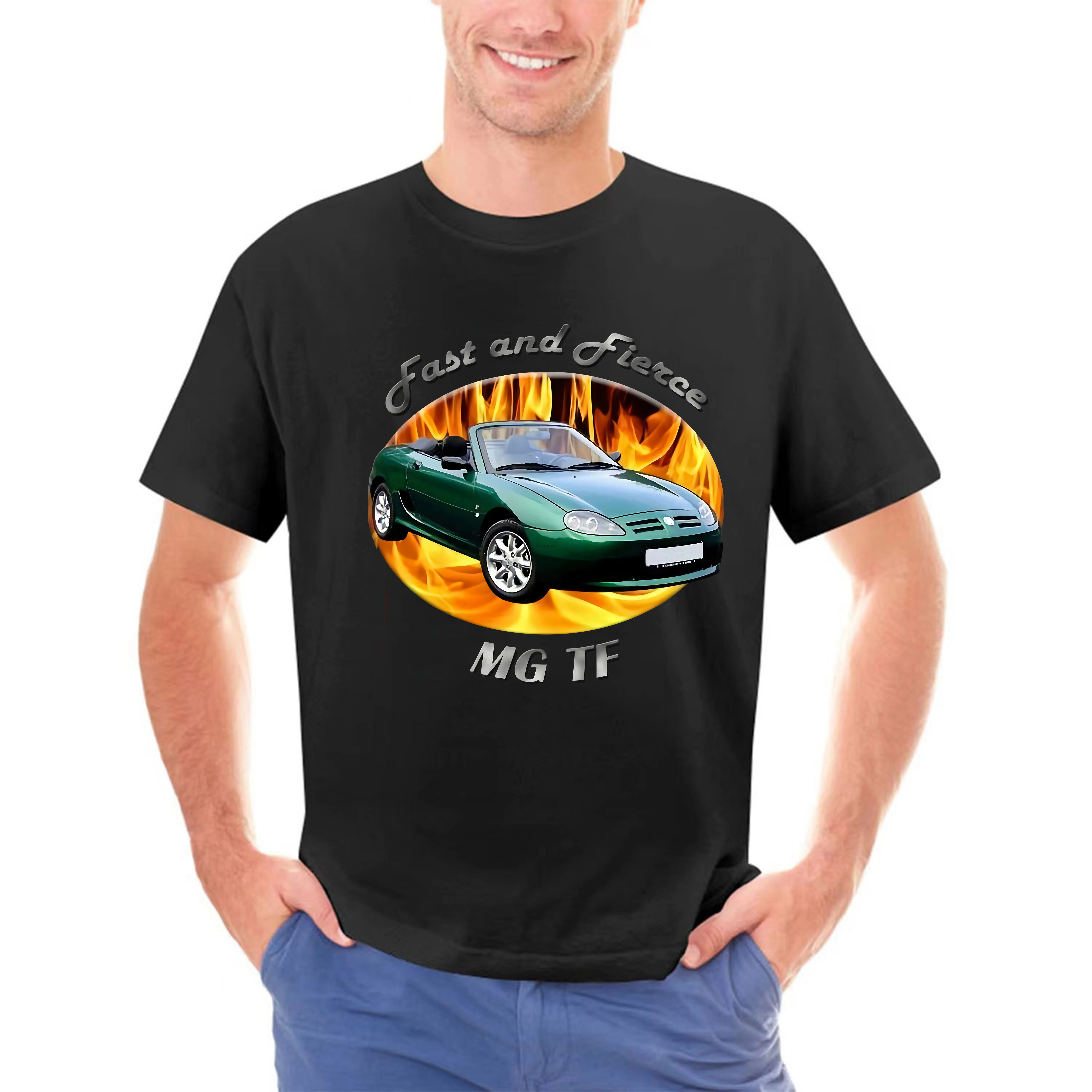 MG TF Fast And Fierce Men`s Dark T-Shirt